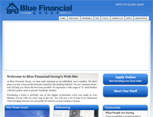 Tablet Screenshot of bluefinancialgroup.com